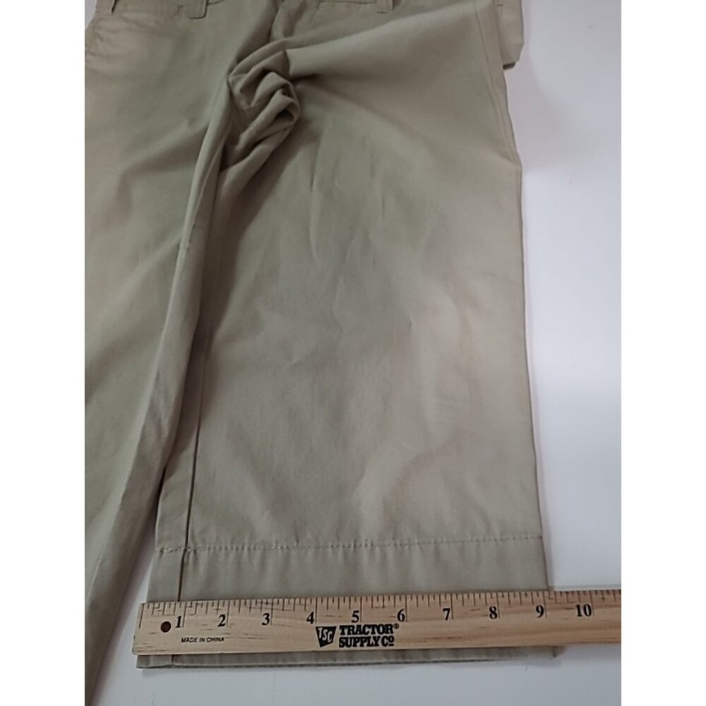 Gap Favorite Khaki Capri Women’s Sz 10 Flat Front Tan Pockets Capri Pants - Picture 11 of 11